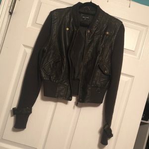Wet seal leather jacket